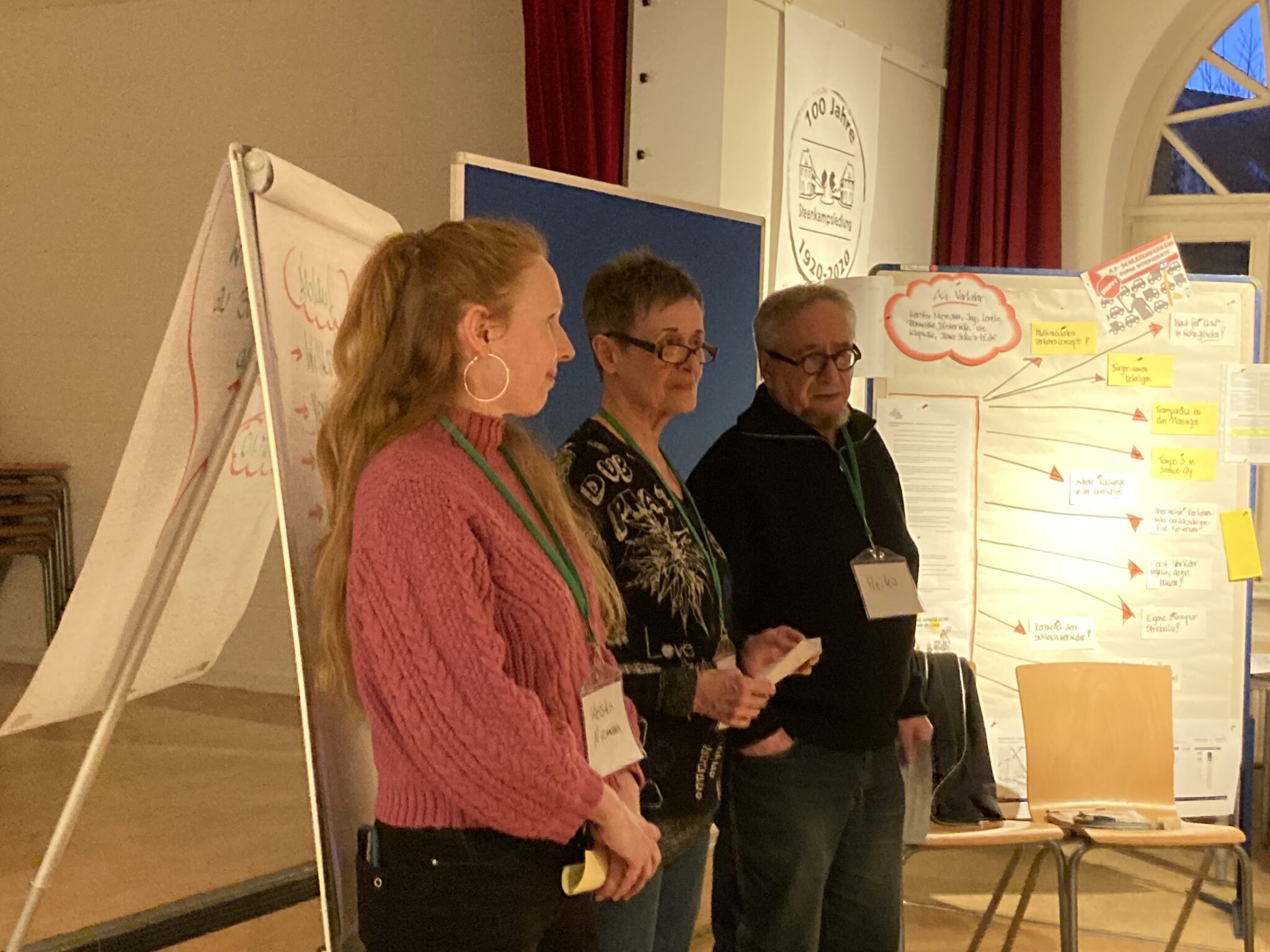 Kerstin Niemann, Ilona Schulz-Müller und Heiko von Thanden stellen Bahrenfeld auf Trab vor