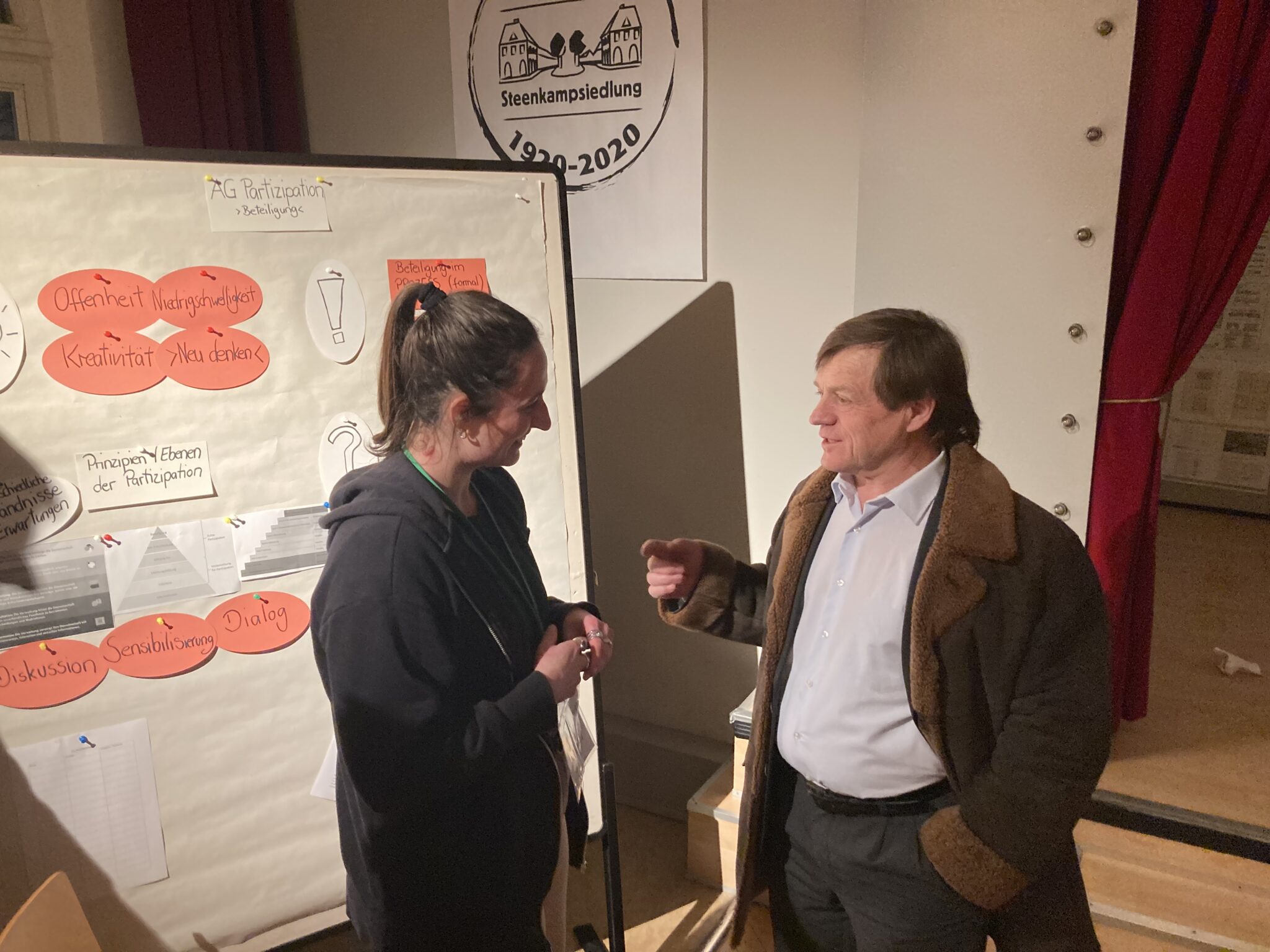 Austausch in der aktiven Pause