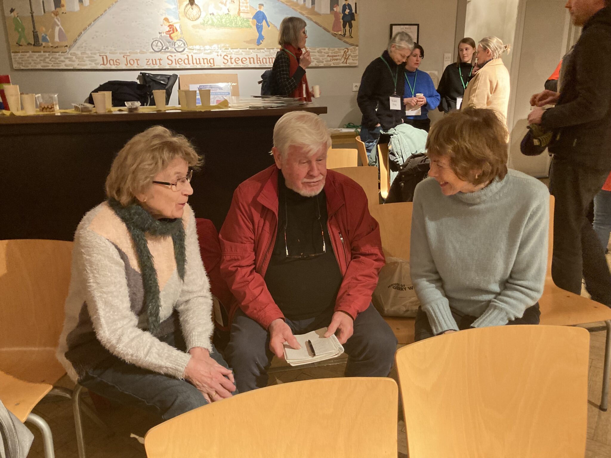 Austausch in der aktiven Pause