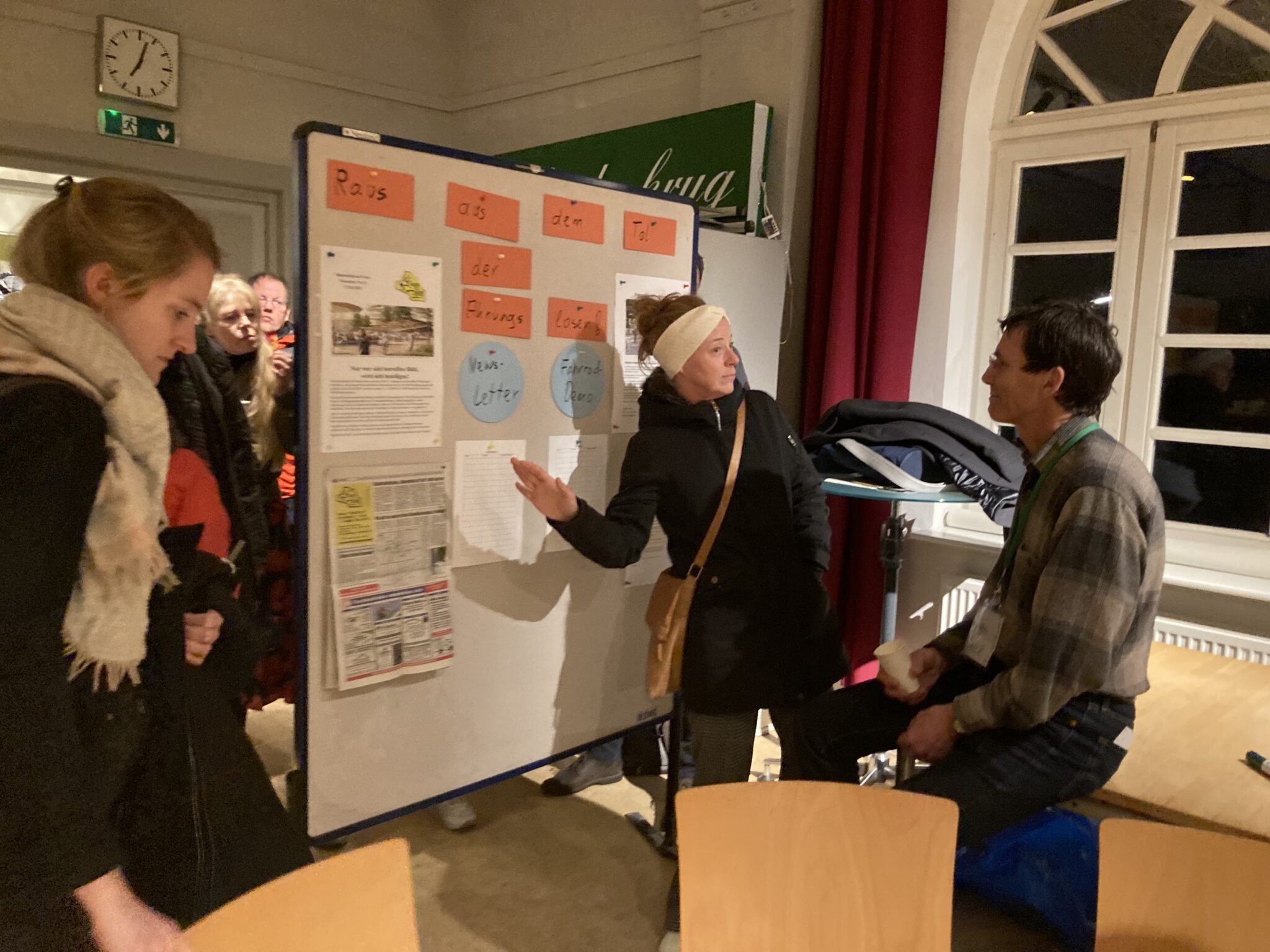 Austausch in der aktiven Pause