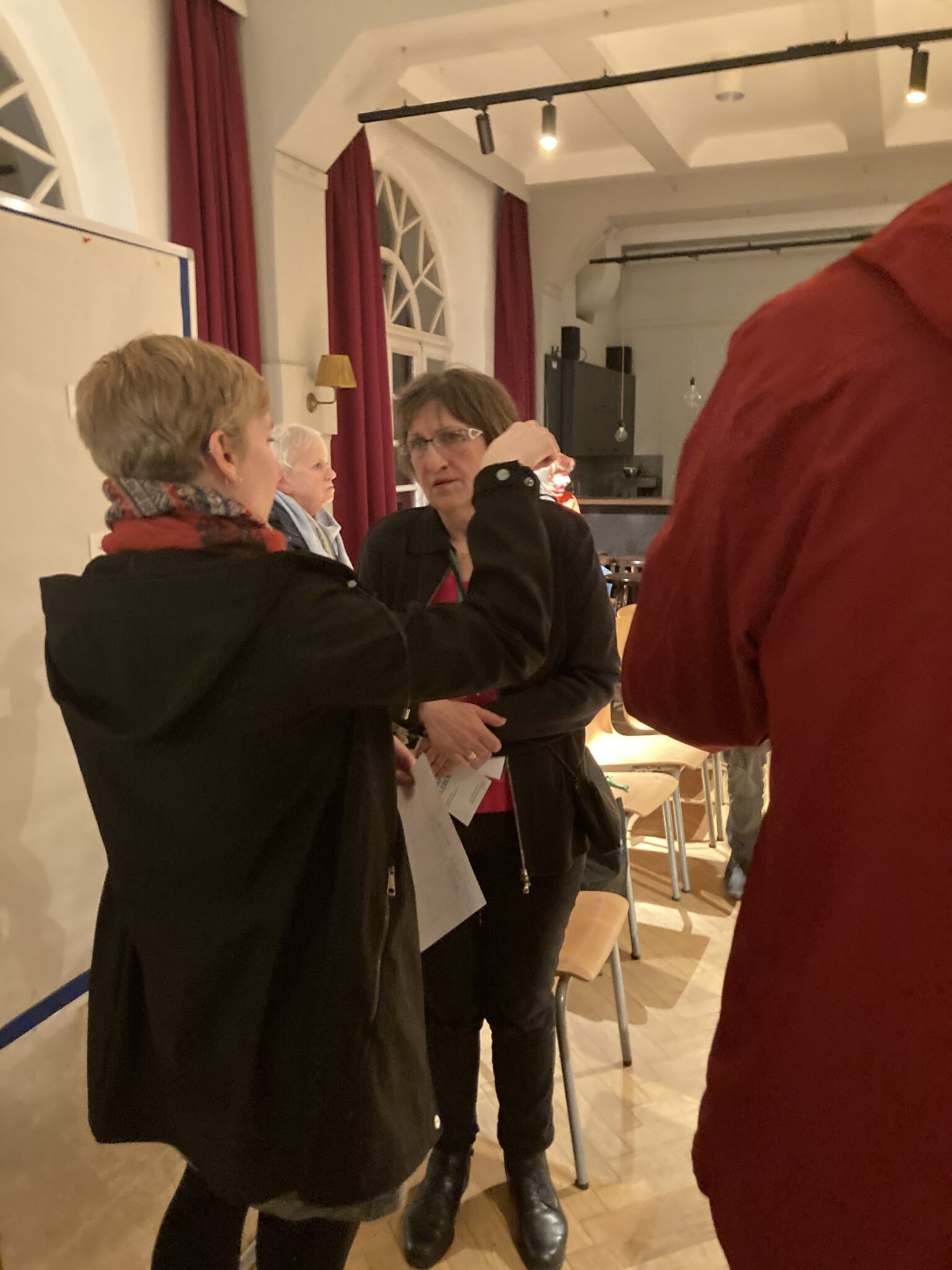 Austausch in der aktiven Pause